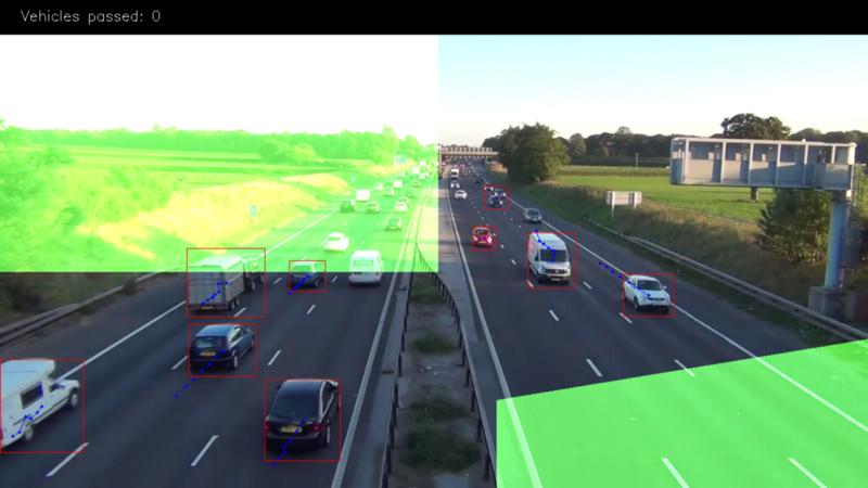 基于计算机视觉和OpenCV：创建一个能够计算道路交通流量的应用