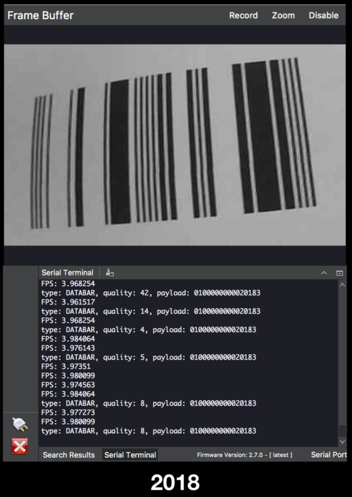 使用Python和OpenMV读取条形码