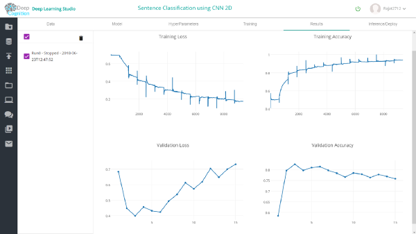 使用CNN和Deep Learning Studio进行句子分类