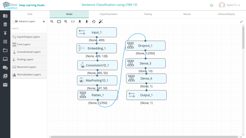 使用CNN和Deep Learning Studio进行句子分类