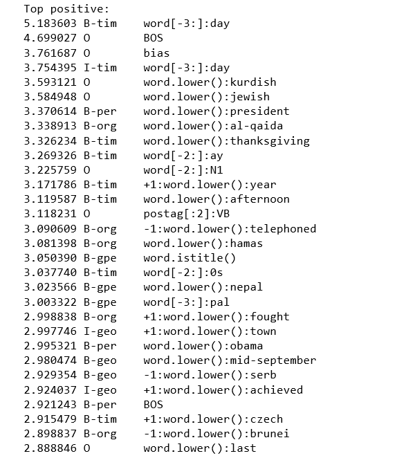 使用Scikit-Learn进行命名实体识别和分类（NERC）