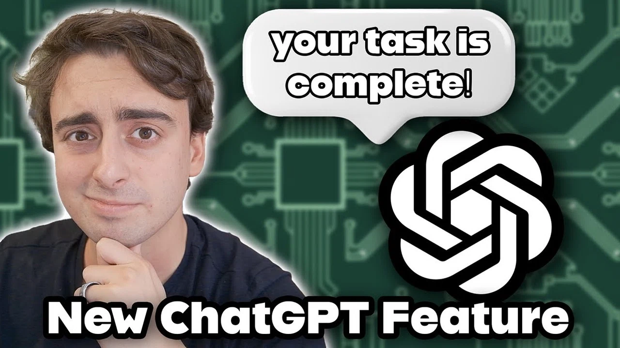Explanation of ChatGPT's productivity-focused 'Tasks' feature.