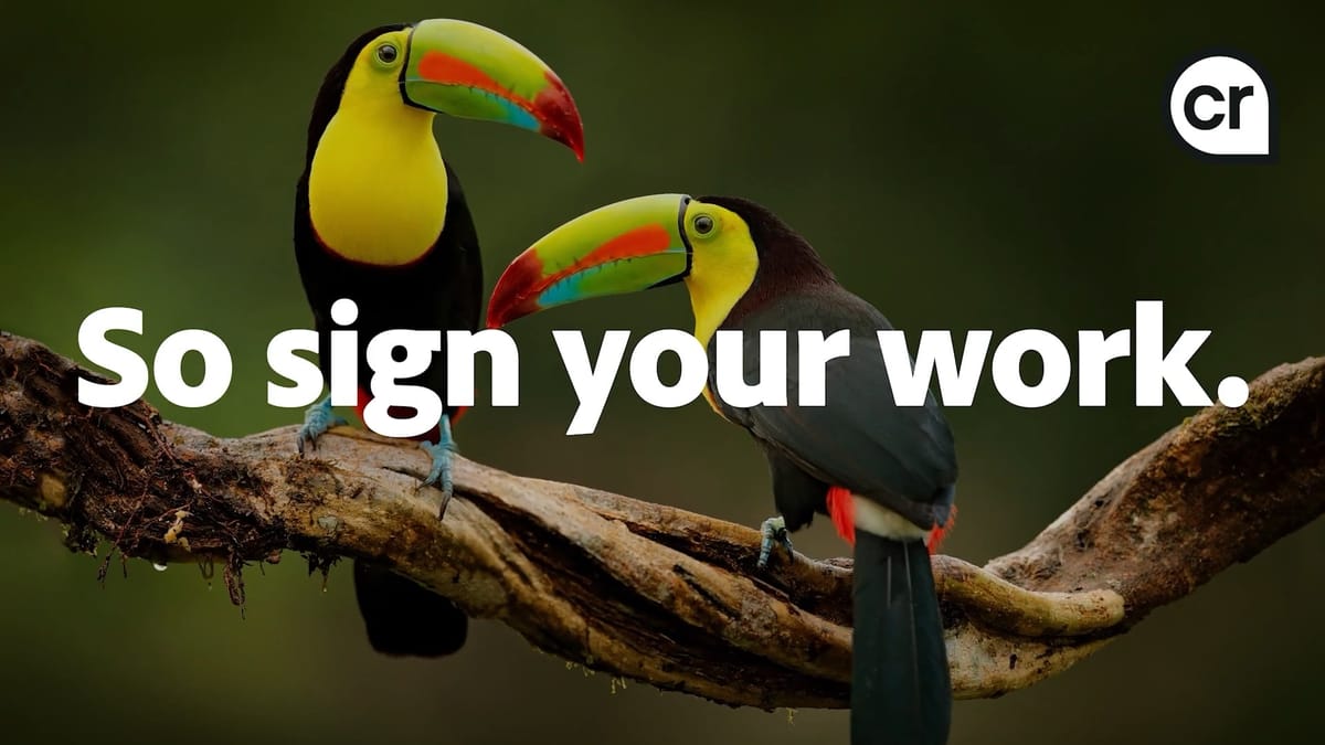 Adobe's New Tool Lets Creators 'Sign' Their Digital Work