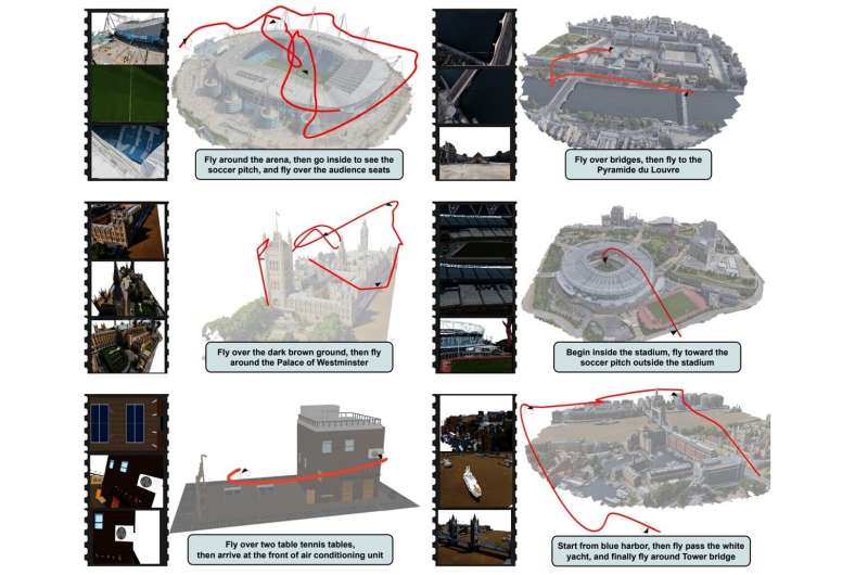 A vision-language model that creates plans for the automated inspection of environments