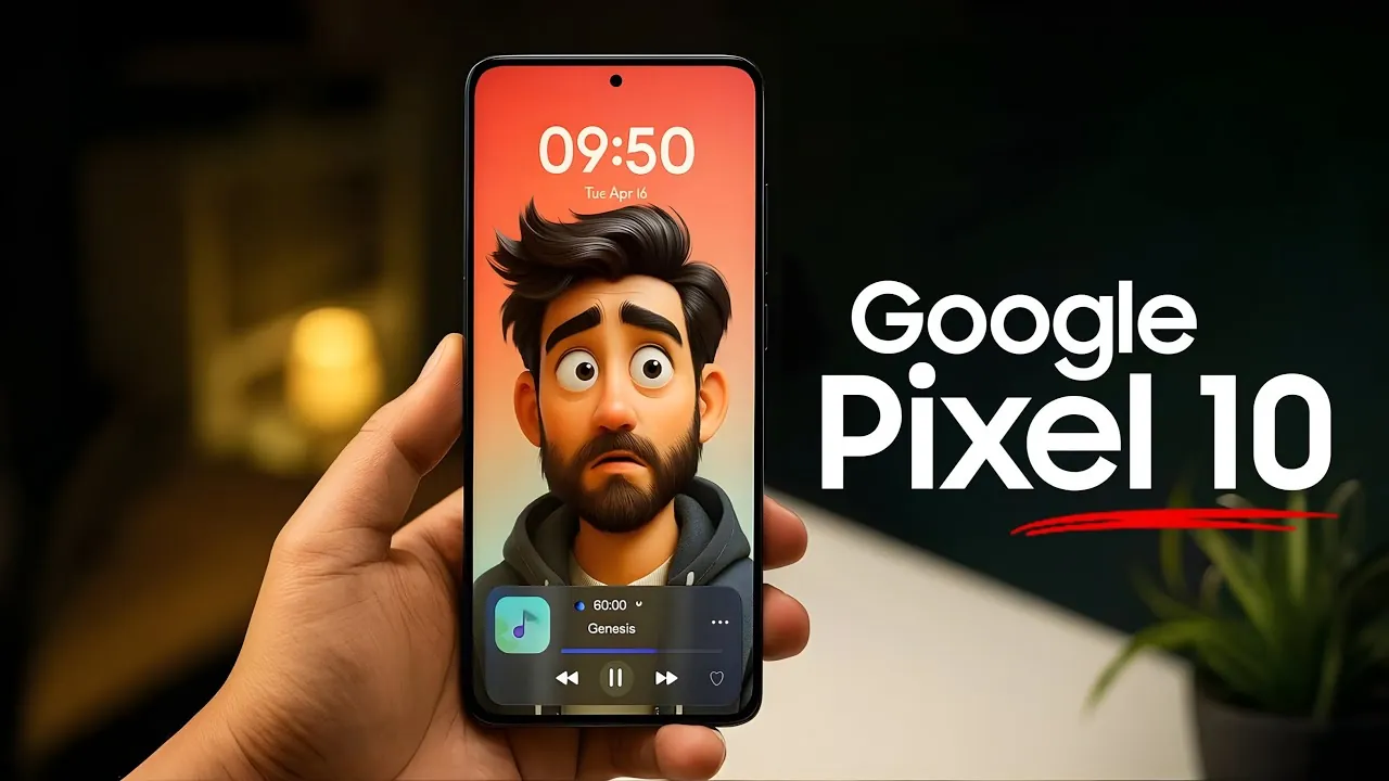 Close-up of the Pixel 10 Pro XL’s vibrant OLED display with 120Hz refresh rate