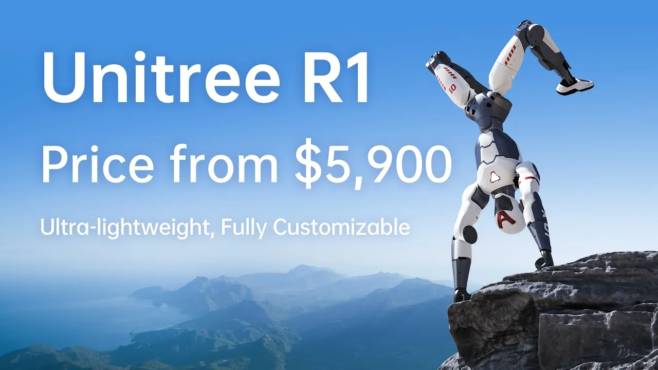 Modular Unitree R1 setup demonstrating education and research applications in robotics